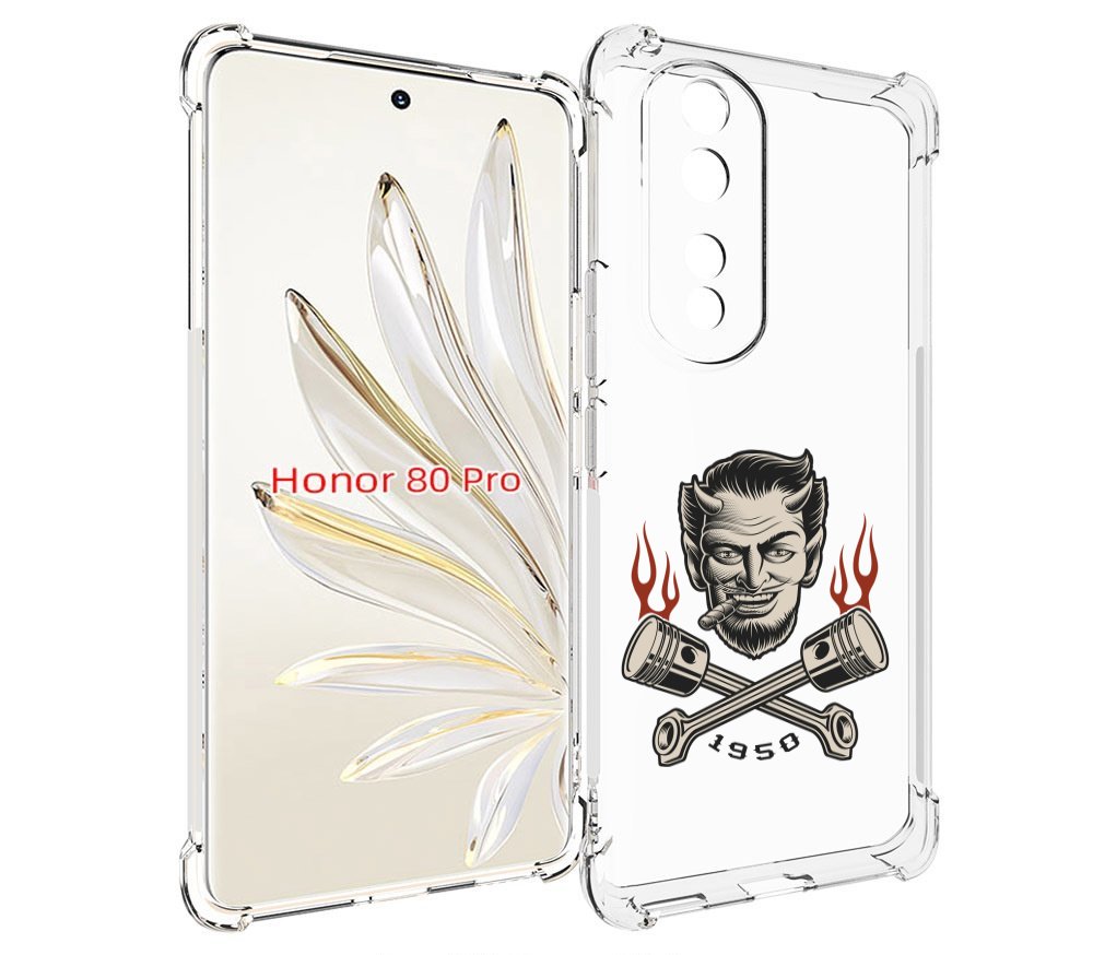 

Чехол MyPads поршни-горят для Honor 80 Pro, Прозрачный, Tocco