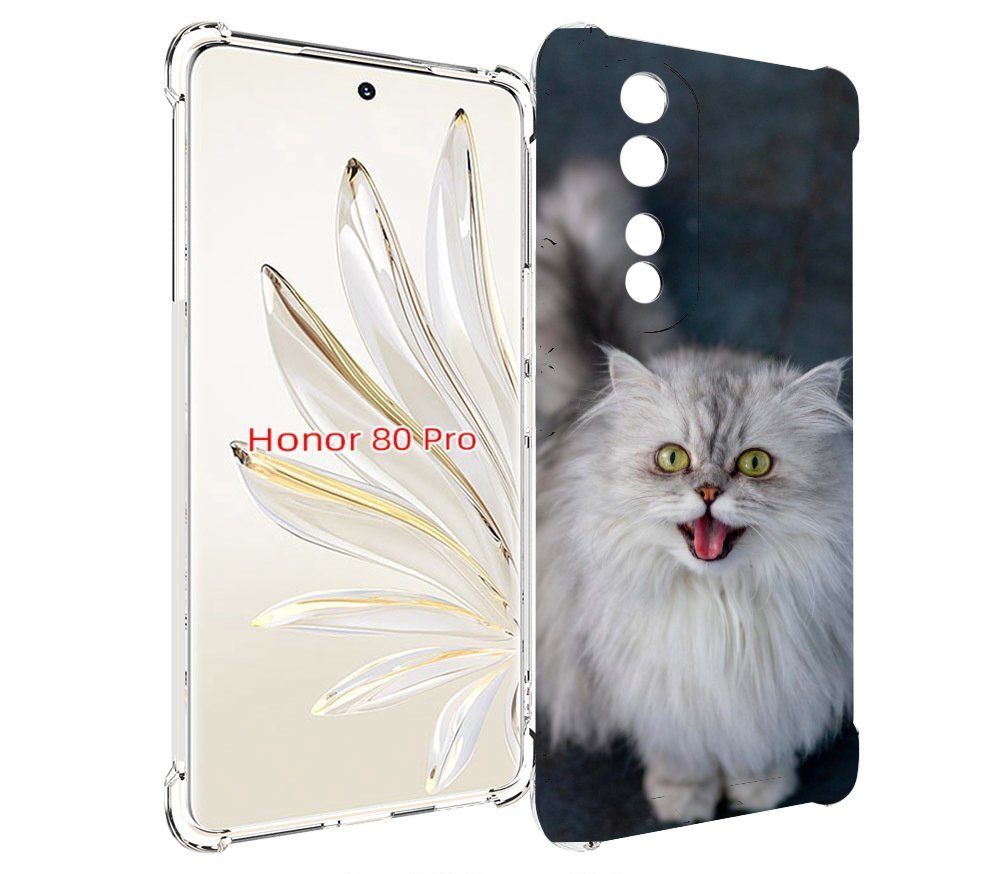 Чехол MyPads порода кошки британская длинная для Honor 80 Pro