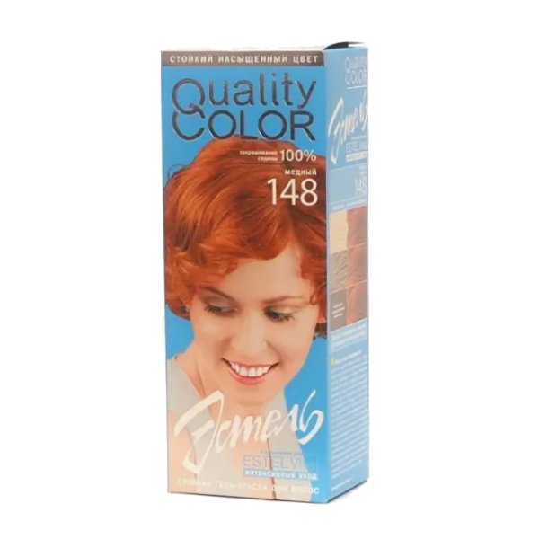Краска-гель Estel Quality Color 148 для волос тон медный estel professional краска гель для волос