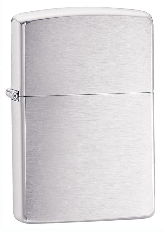 фото Зажигалка zippo classic crushed chrome, латунь/сталь, серебристая, матовая, 38x13x57 мм