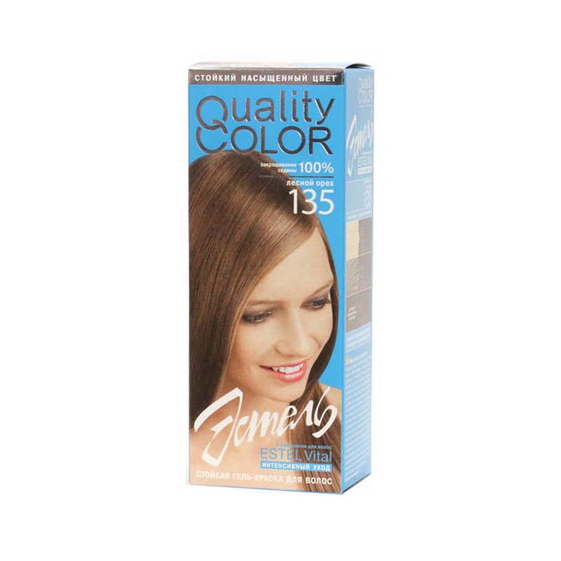 Краска-гель Estel Quality Color 135 для волос тон лесной орех estel professional гель для душа детский little me