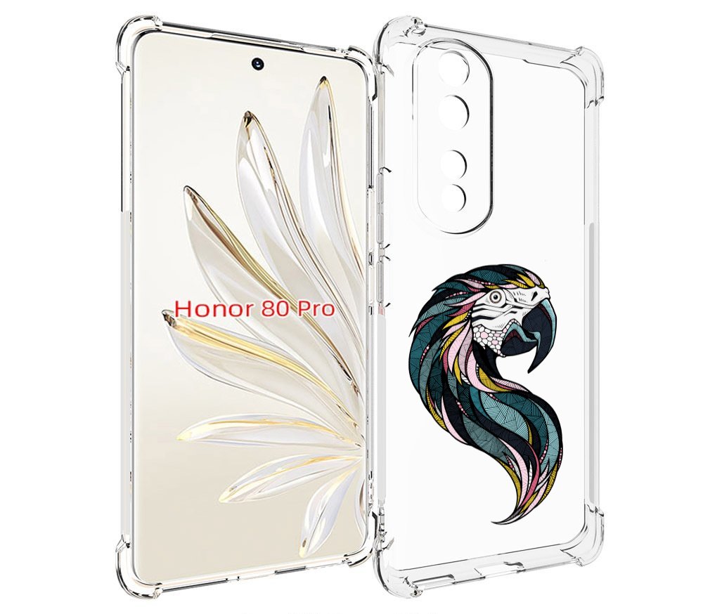 Чехол MyPads полупопугай для Honor 80 Pro