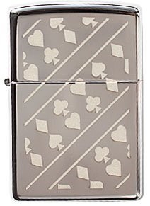 

Зажигалка Zippo Card Suits 150, Серебристый