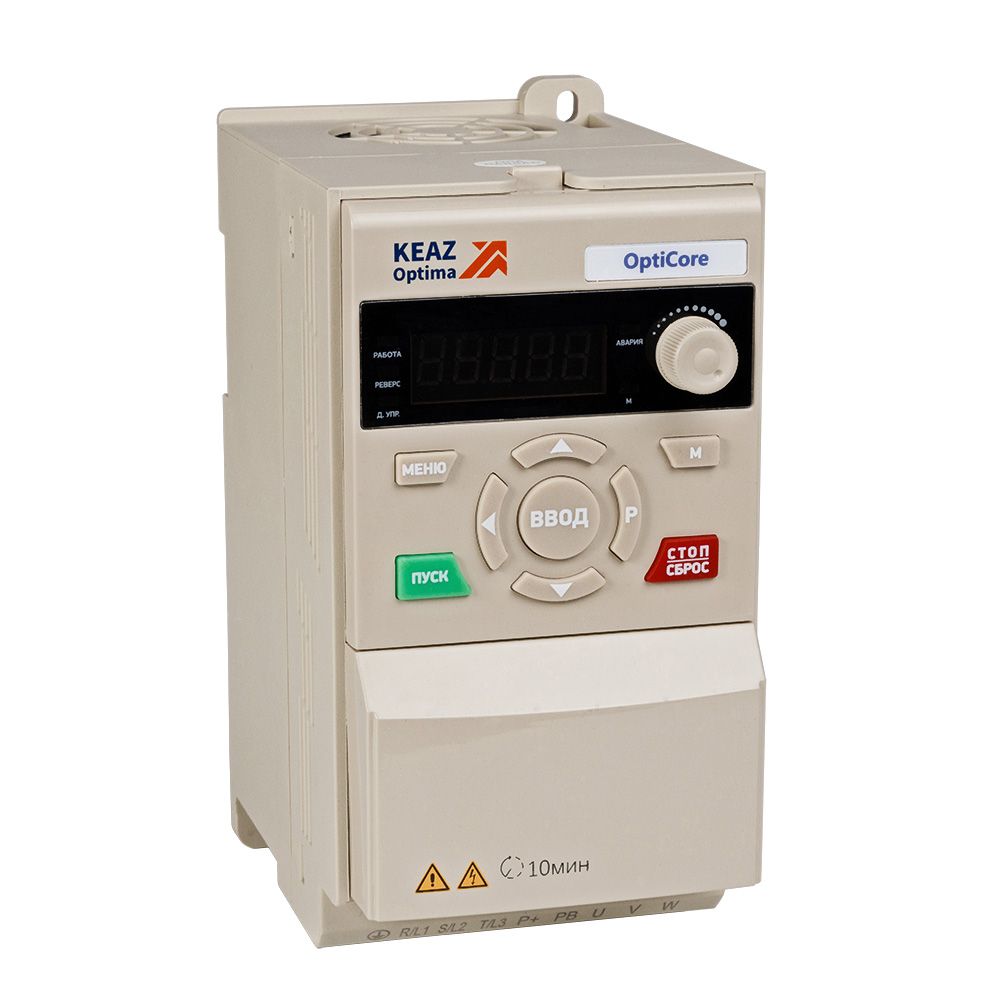 

Преобразователь частоты OptiCore B100-H0K75-380-Т КЭАЗ 337058, Белый