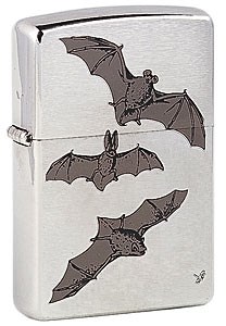 

Зажигалка Zippo Bats 200, Серебристый