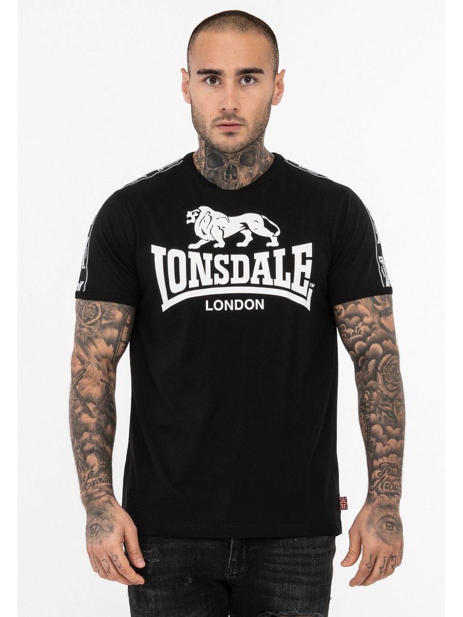 

Футболка мужская Lonsdale L2G22O04E черная 2XL, Черный, L2G22O04E