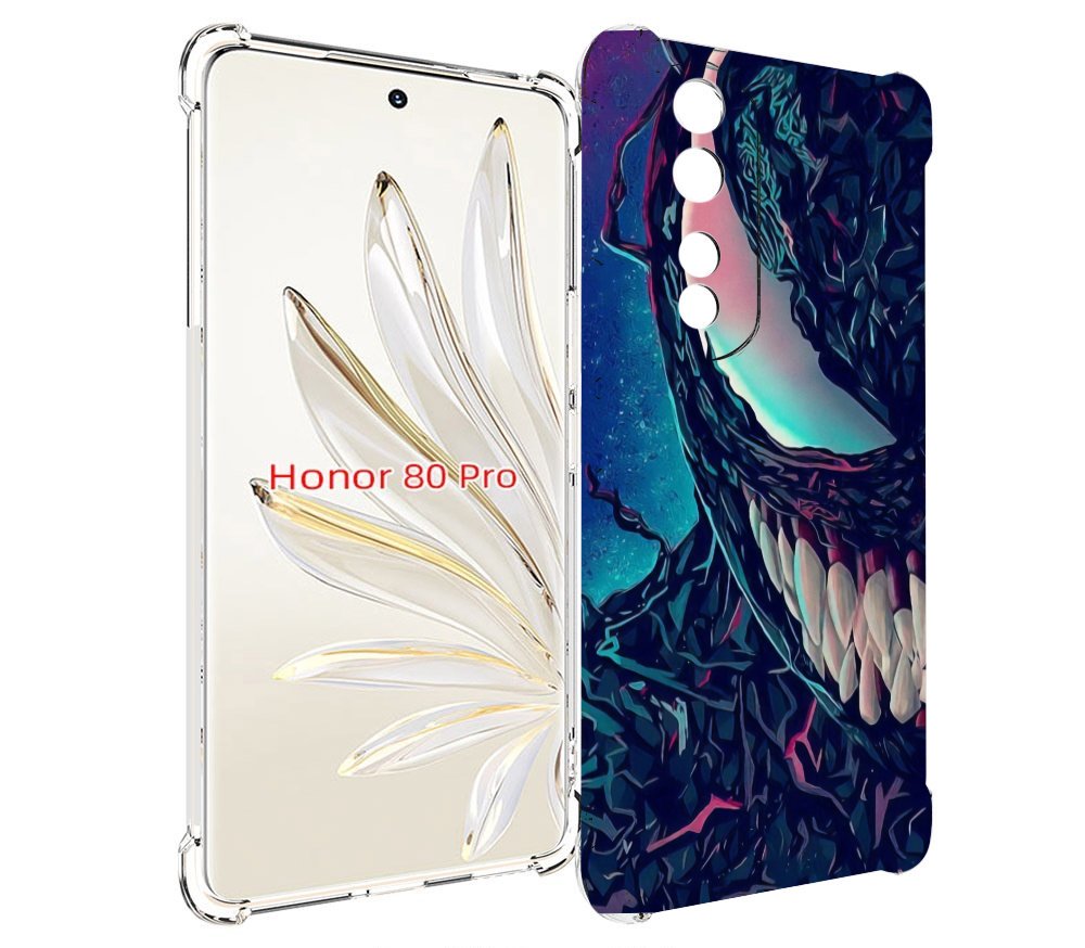 

Чехол MyPads полу веном для Honor 80 Pro, Прозрачный, Tocco