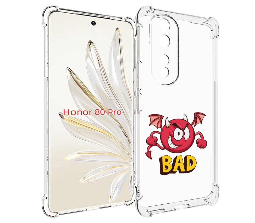 

Чехол MyPads плохой для Honor 80 Pro, Прозрачный, Tocco