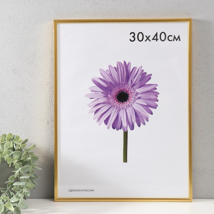 

Фоторамка пластик Lida 30х40 см золото, Золотистый