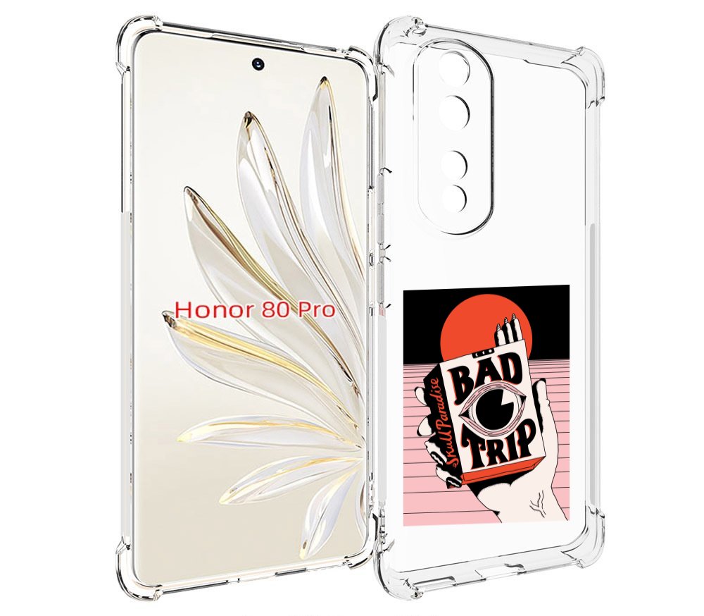 

Чехол MyPads плохая пачка для Honor 80 Pro, Прозрачный, Tocco