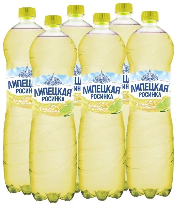Вода минеральная Липецкая-Лайт со вкусом Тропических фруктов 1,5 л х 6 шт, газированная, п