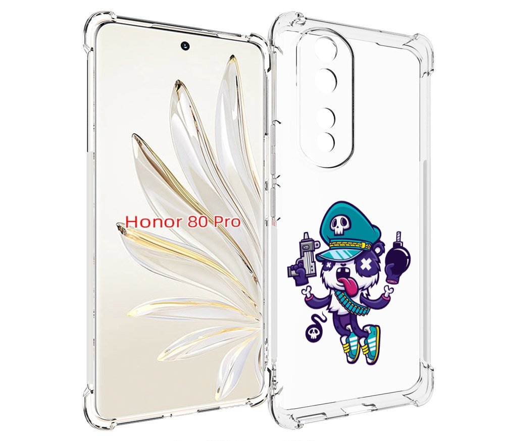 

Чехол MyPads персонаж с пистолетом и бомбочкой для Honor 80 Pro, Прозрачный, Tocco