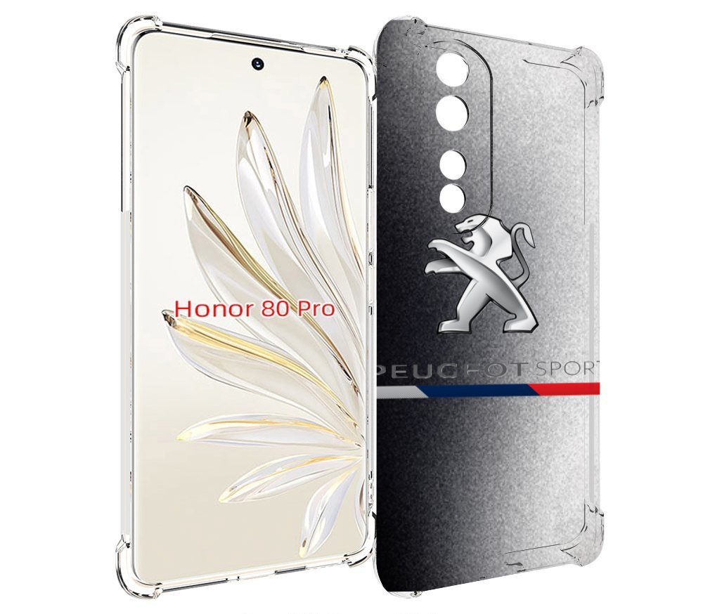 

Чехол MyPads пежо-peugeot-1 для Honor 80 Pro, Прозрачный, Tocco
