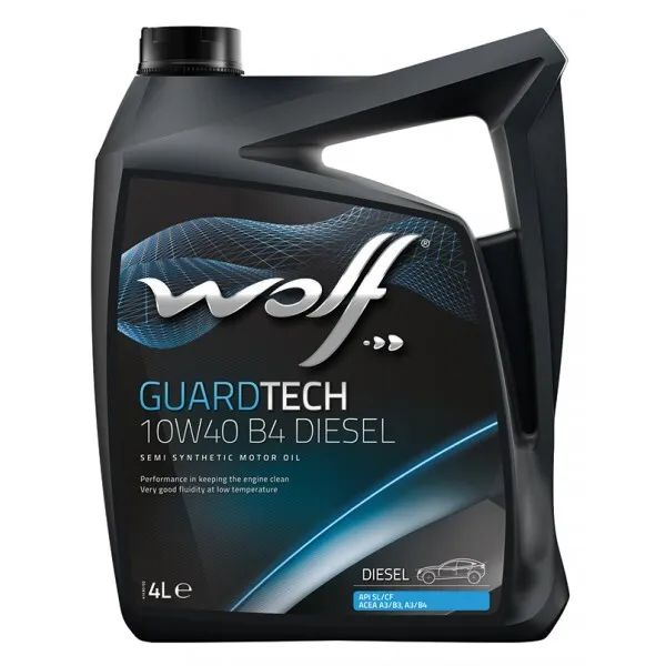 WOLF OIL Моторное масло GUARDTECH 10W40 SN 4L