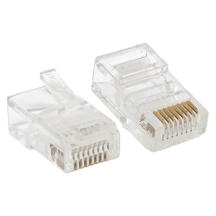 

Коннектор RJ-45 TERACOM неэкранированный 8P8C Cat.5E универсальный (уп.50шт) EKF TRC-PLUG-