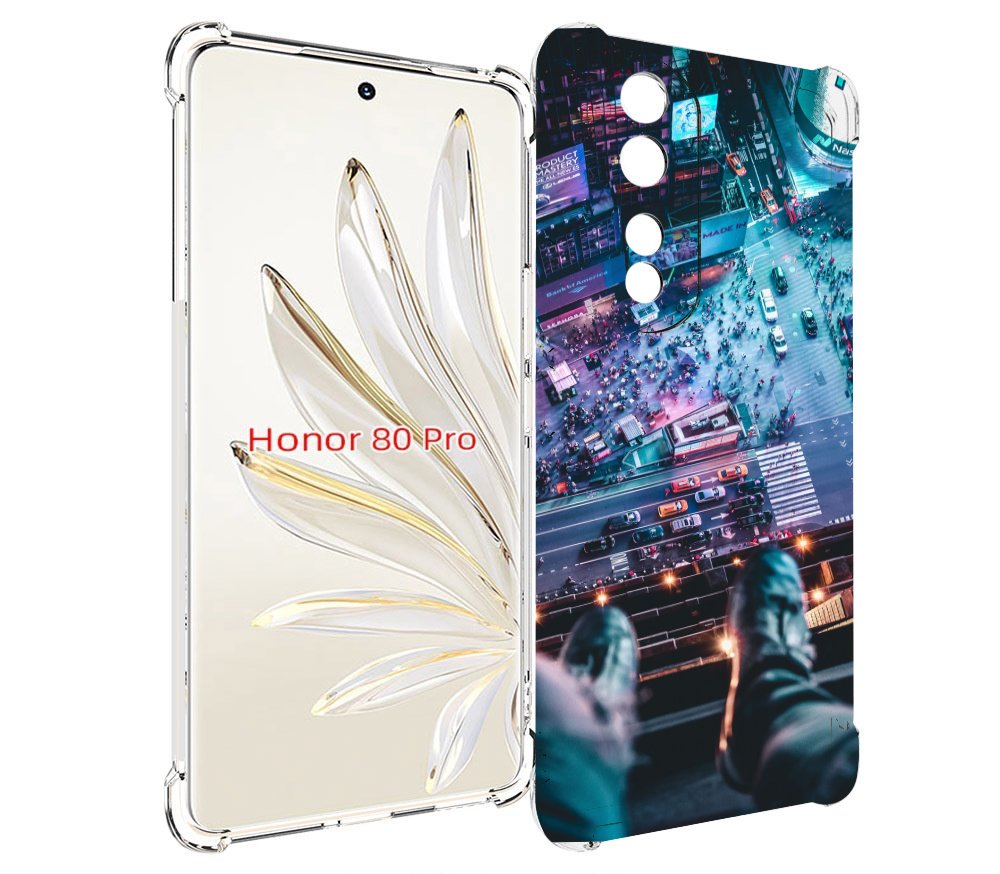 

Чехол MyPads парень на крыше для Honor 80 Pro, Прозрачный, Tocco