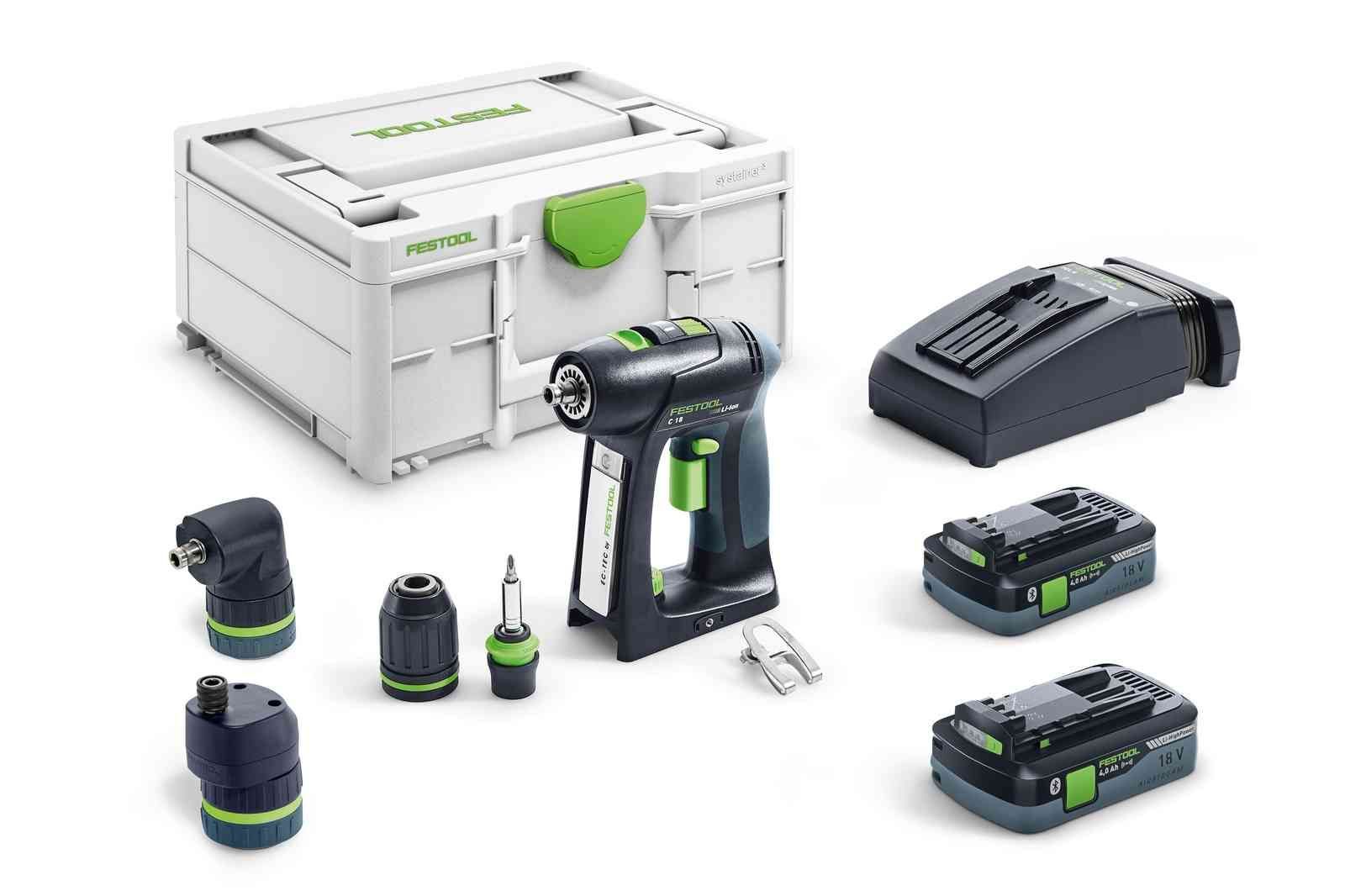 фото Аккумуляторная дрель-шуруповерт festool c 18 hpc 4,0 i-set 576992