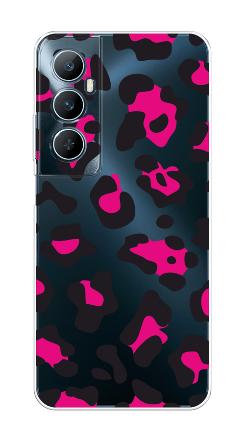 

Чехол на Realme C65 "Pink cow spots", Черный;розовый, 2516750-1