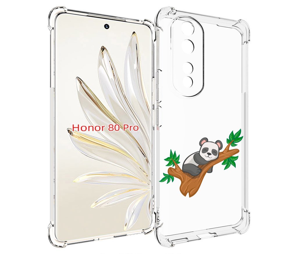 

Чехол MyPads панда-на-деревце для Honor 80 Pro, Прозрачный, Tocco