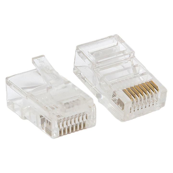 

Коннектор RJ-45 неэкранированный 8P8C 30мкд кат.5e универс. (уп.10шт) TeraLINK PRO EKF TRP