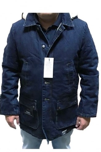 Джинсовая куртка мужская Montana 12031DB синяя 2XL