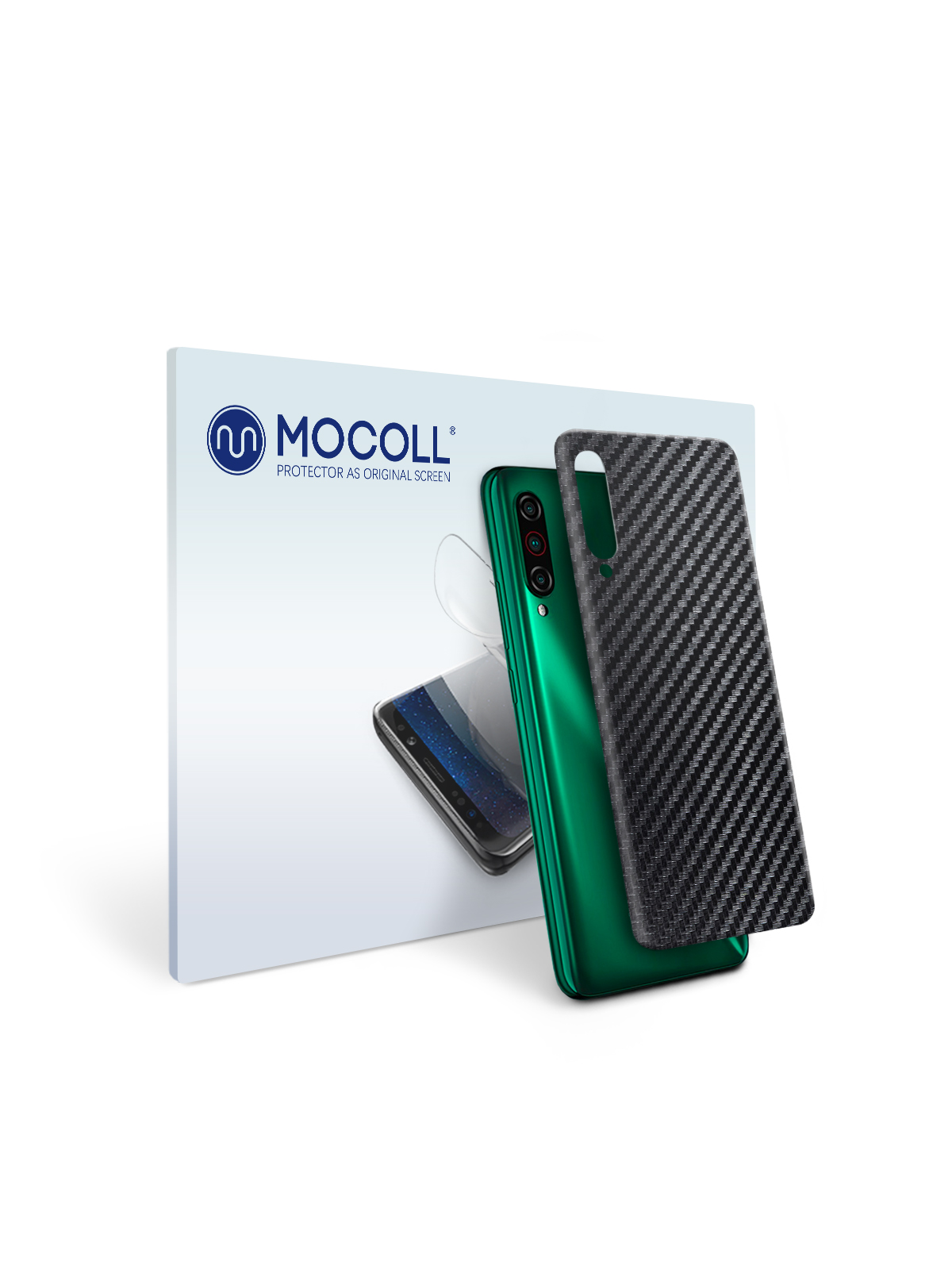 

Пленка защитная MOCOLL для задней панели Meizu Meilan 3S Карбон Черный