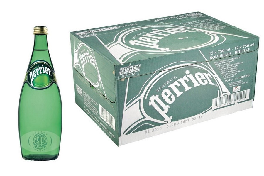 Минеральная вода Perrier / Перье газированная стекло (0,75л*12шт)