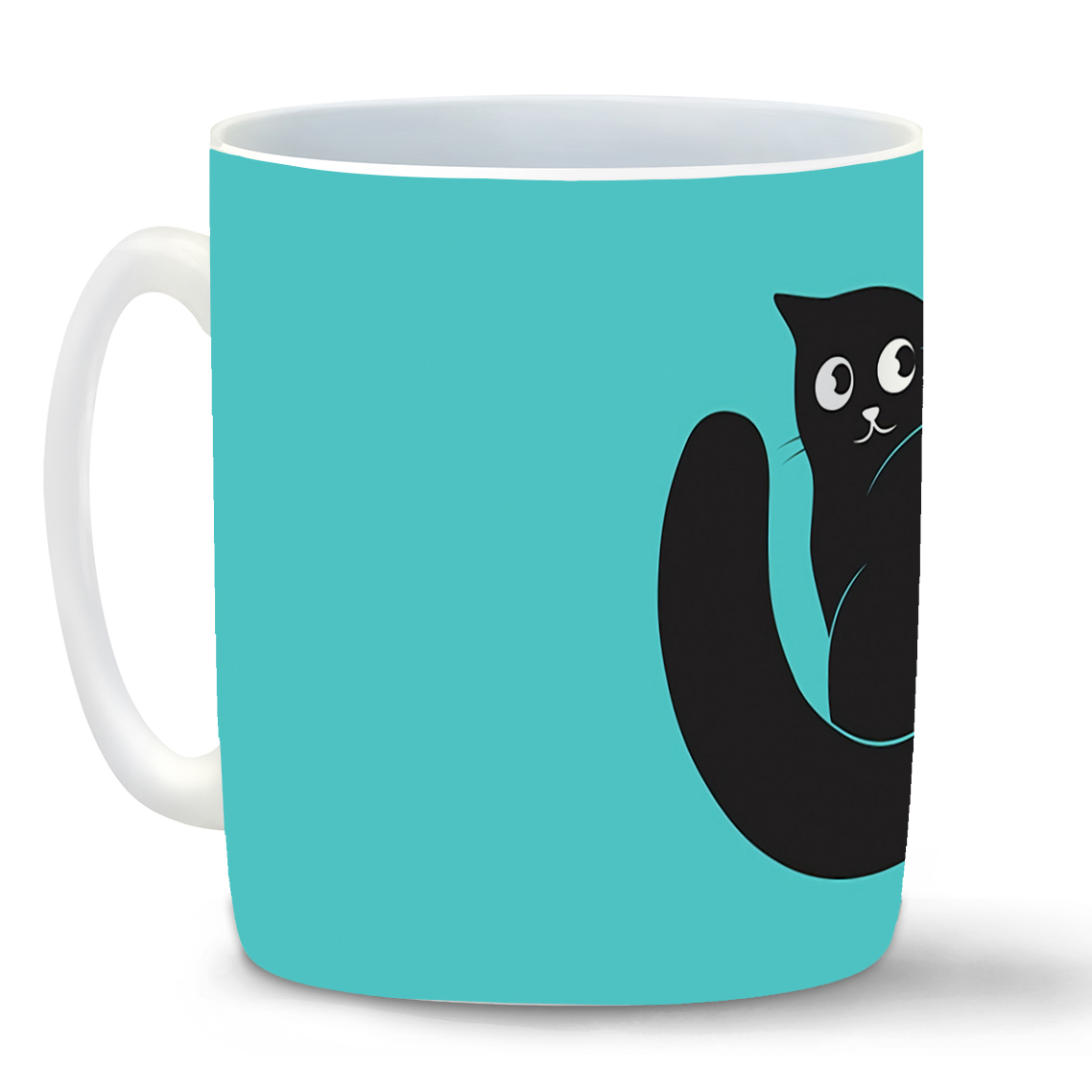 

Кружка CoolPodarok Илюстрация. Чёрная кошка