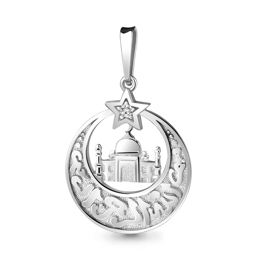 

Подвеска из серебра с фианитом Aquamarine 21189А_925_р, 21189А_925_р