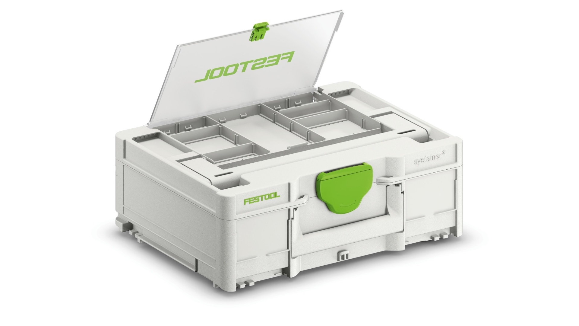 

Систейнер Festool SYS3 DF M 137 577346, Бежевый;зеленый, SYS3 DF M 137