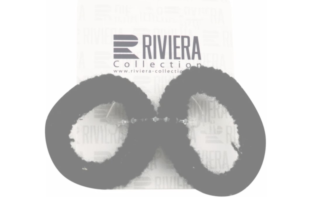 фото Резинки для волос riviera махрушки черная 2 шт