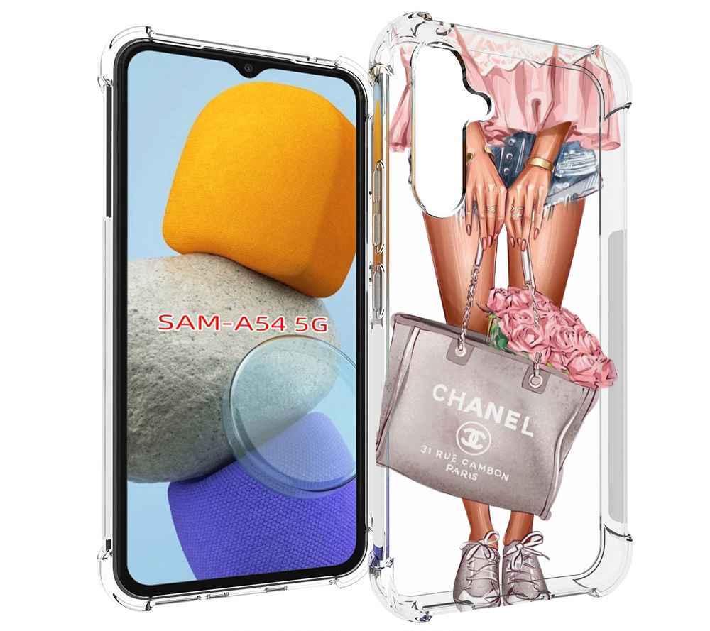 

Чехол MyPads Сумка-с-цветами женский для Samsung Galaxy A54, Tocco