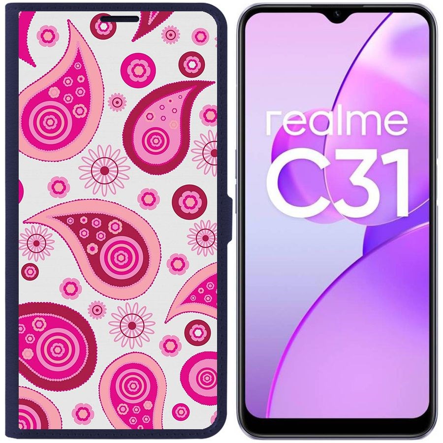 

Чехол-книжка Eco Book для Realme C31 Цветочный паттерн 9