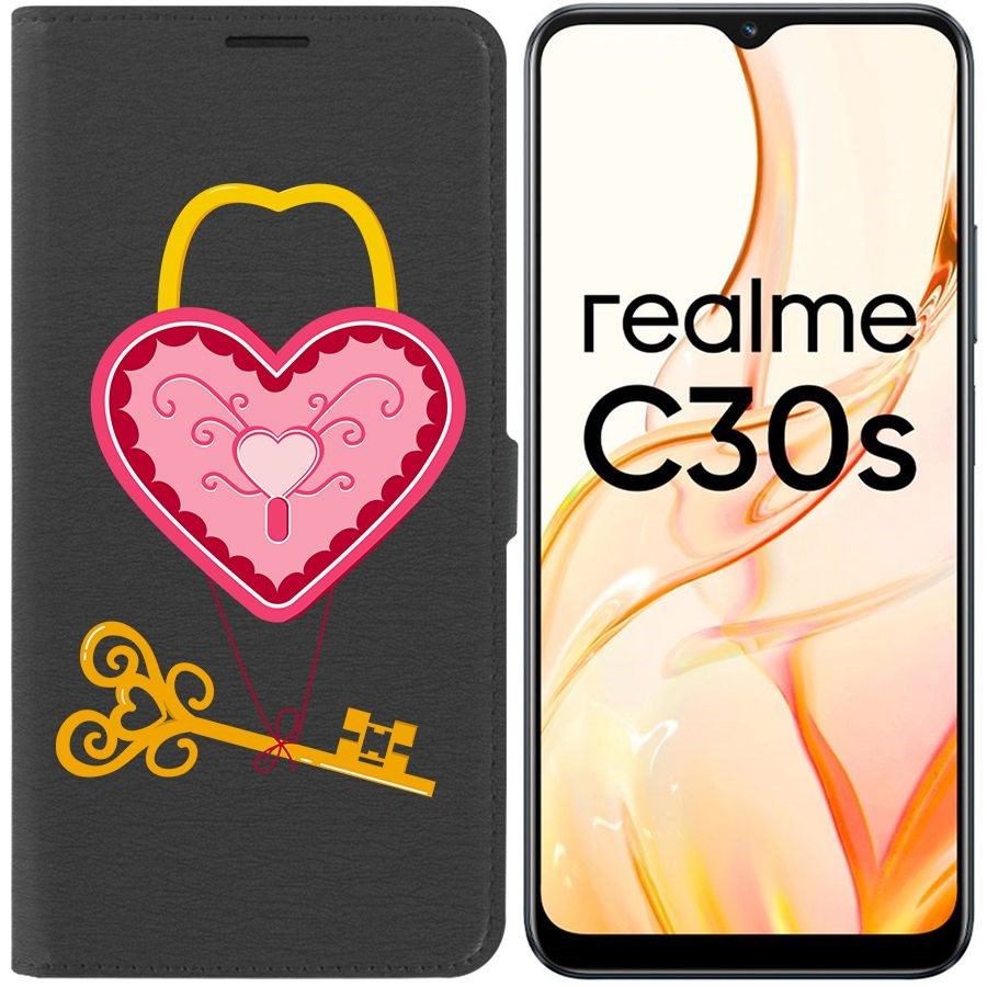 

Чехол-книжка Eco Book для Realme C30s Ключ от сердца