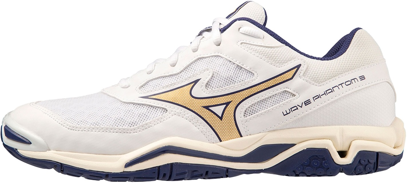 

Кроссовки унисекс Mizuno SHOE WAVE PHANTOM белые 10.5 UK, Белый, SHOE WAVE PHANTOM