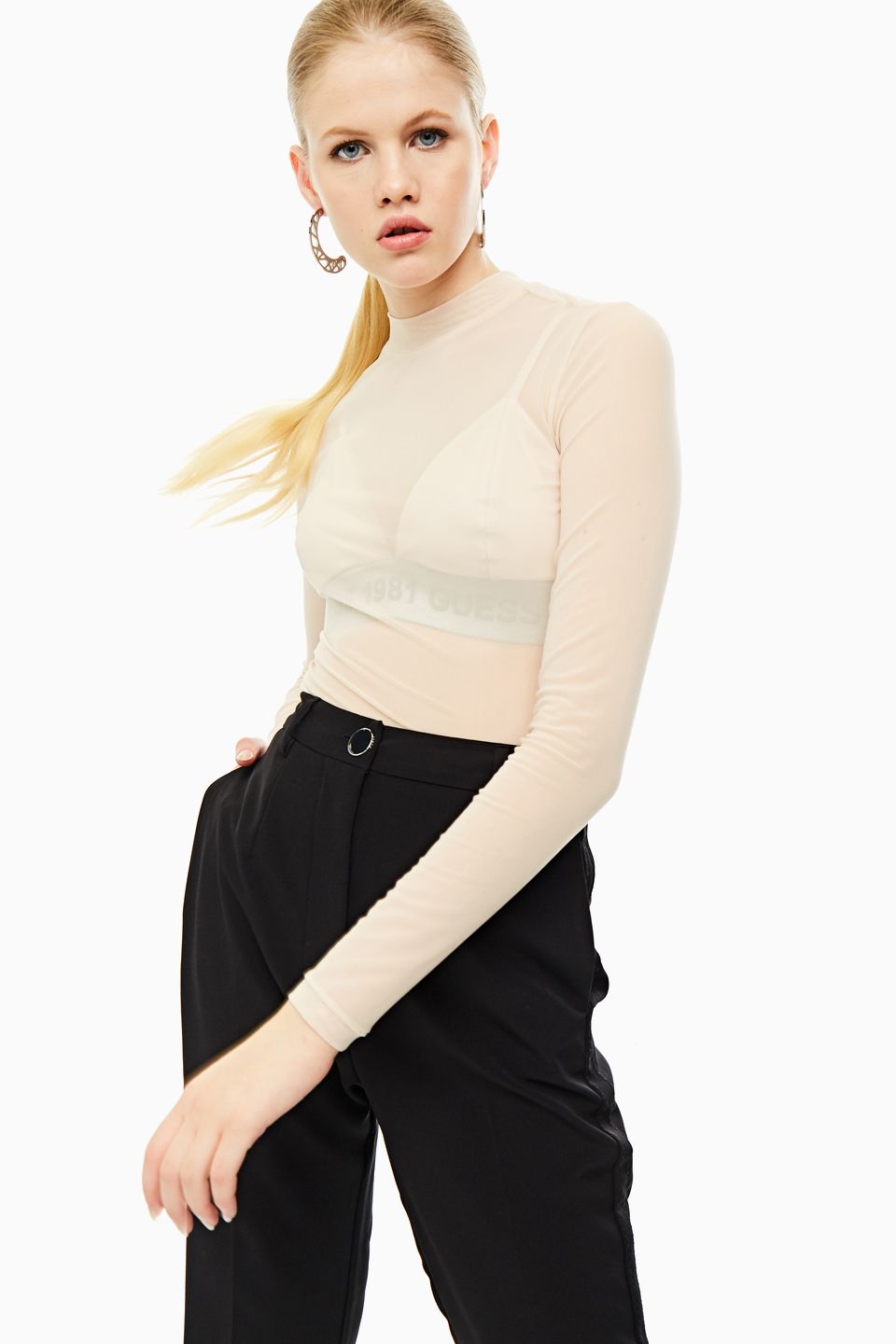 

Водолазка женская Guess W0YP13-K9VB0 бежевая XS, Бежевый, W0YP13-K9VB0