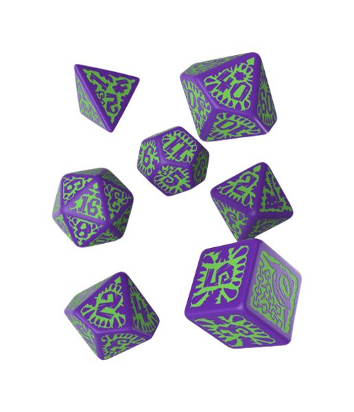 

Набор кубиков Q-Workshop Pathfinder Goblin Purple & green Dice Set 7, Зеленый;фиолетовый