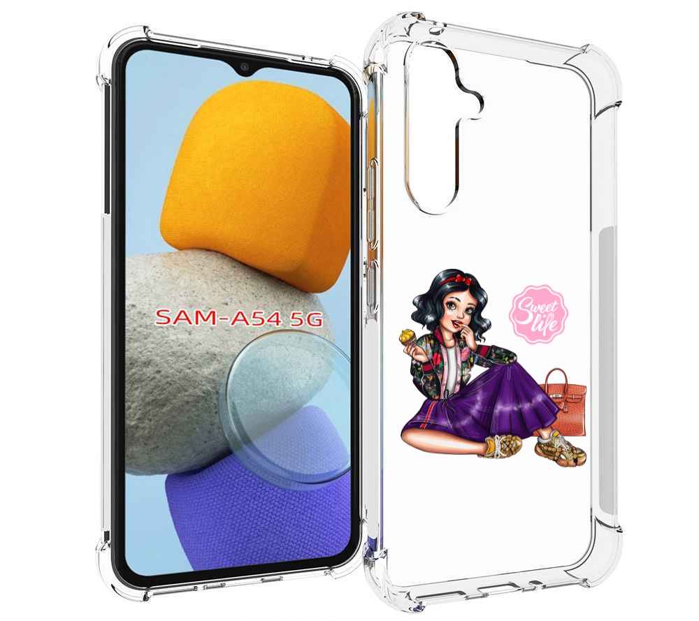 

Чехол MyPads Сладкая-жизнь женский для Samsung Galaxy A54, Tocco