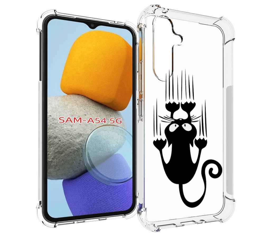 

Чехол MyPads Свисающий-кот для Samsung Galaxy A54, Tocco