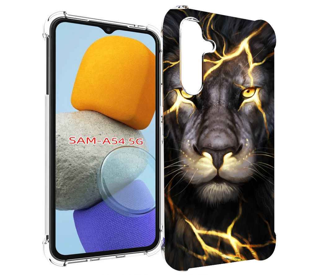

Чехол MyPads Светящийся-лев мужской для Samsung Galaxy A54, Tocco