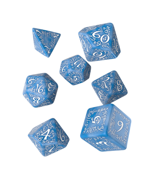 фото Набор кубиков q-workshop elvish glacier & white dice set 7 selv1r