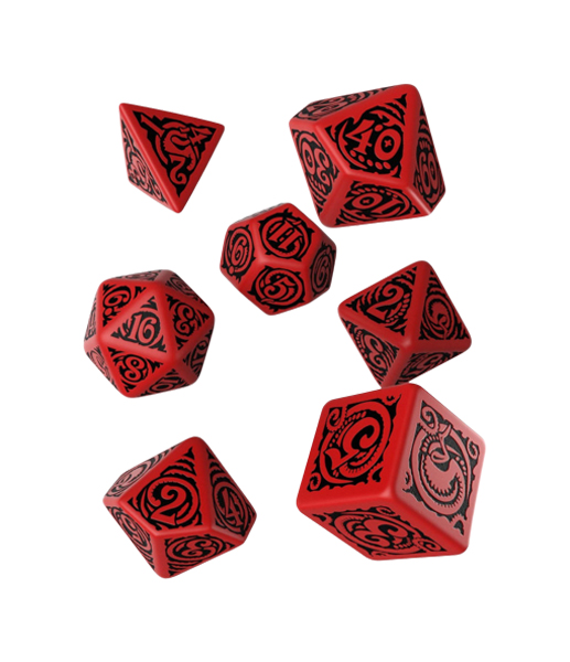 

Набор кубиков Q-Workshop COC The Outer Gods Nyarlathotep Dice Set 7 SCTN62, Красный;черный