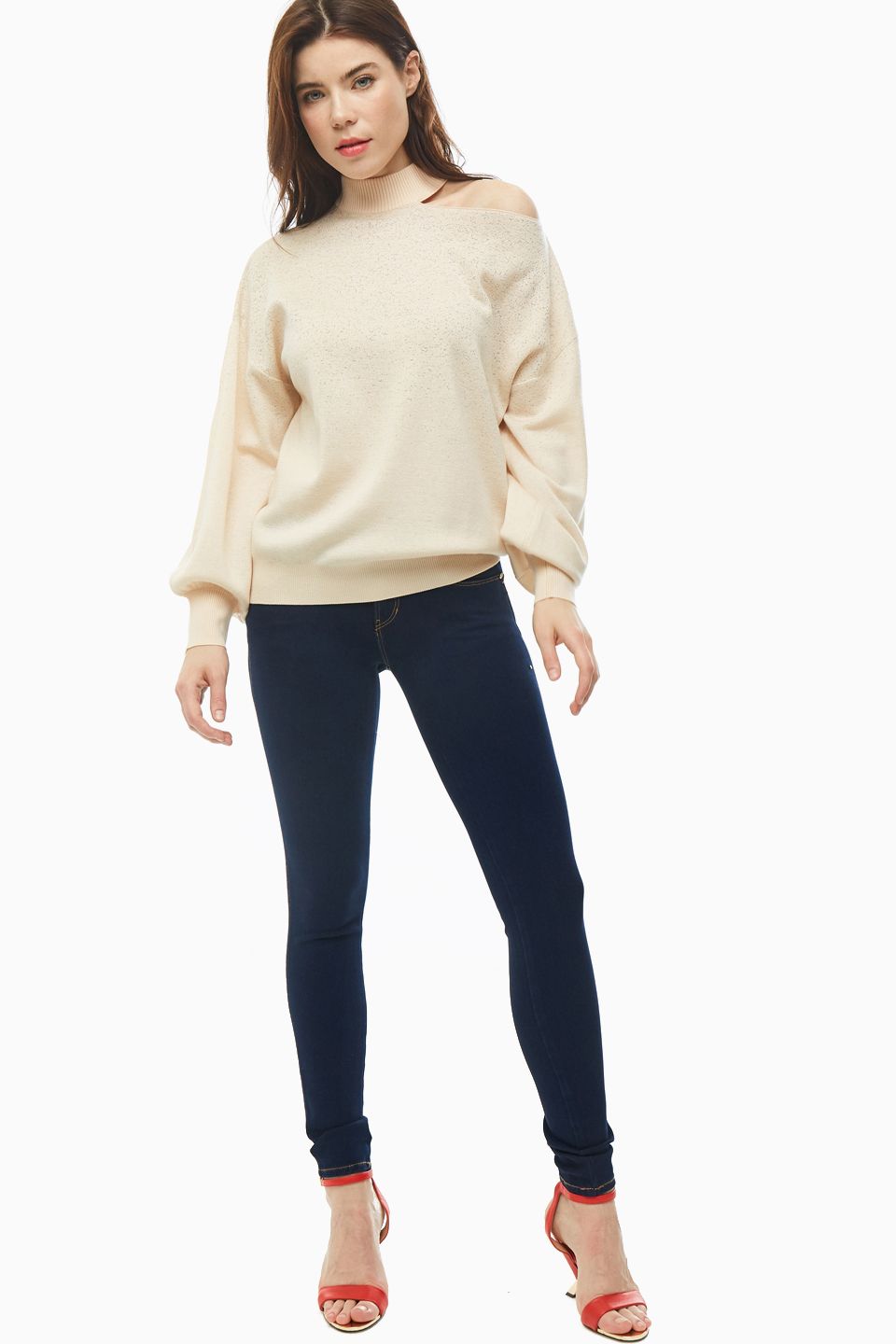

Джемпер женский Guess бежевый, W0YR91-Z2OV0