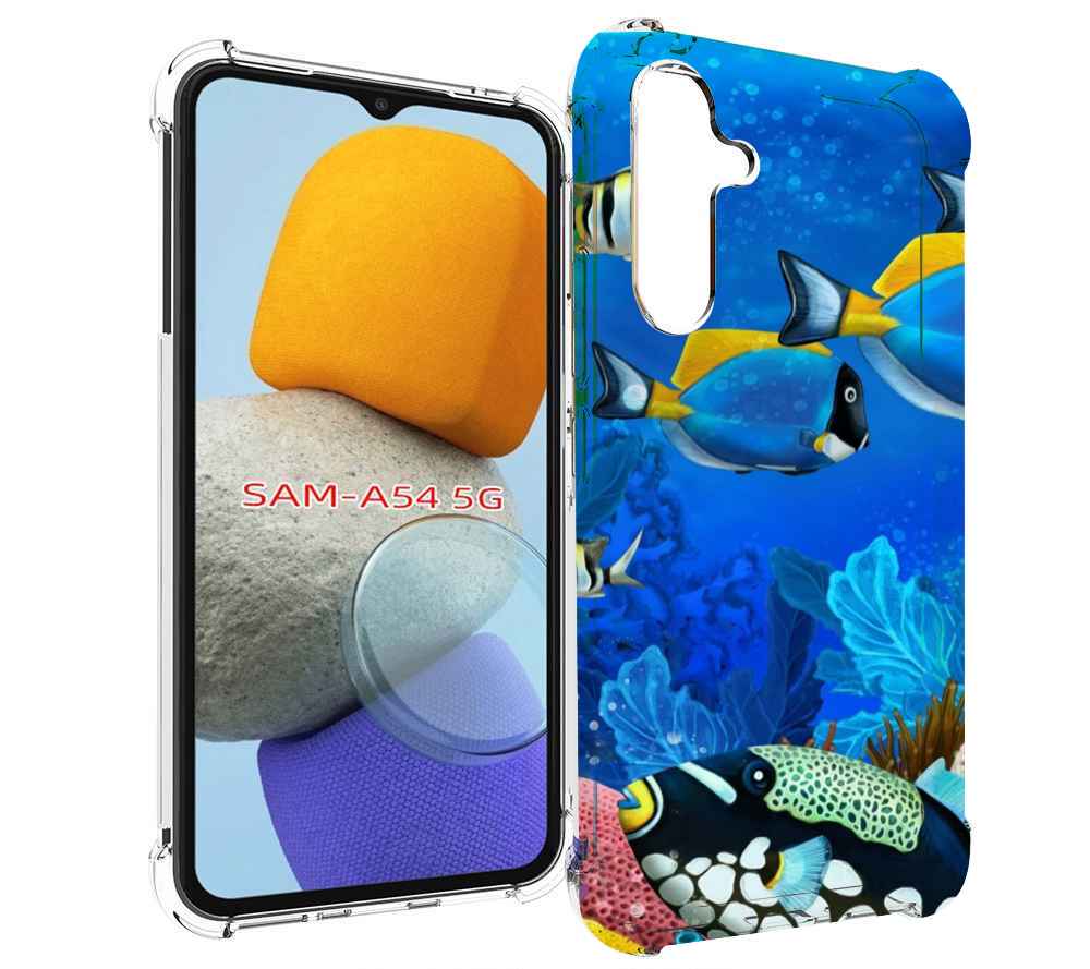 

Чехол MyPads Рыбки для Samsung Galaxy A54, Tocco