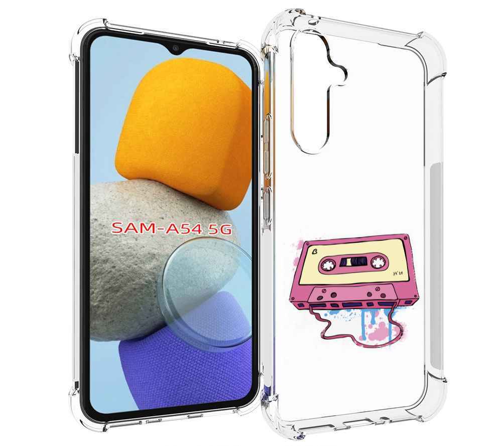 

Чехол MyPads Розовая кассета для Samsung Galaxy A54, Tocco