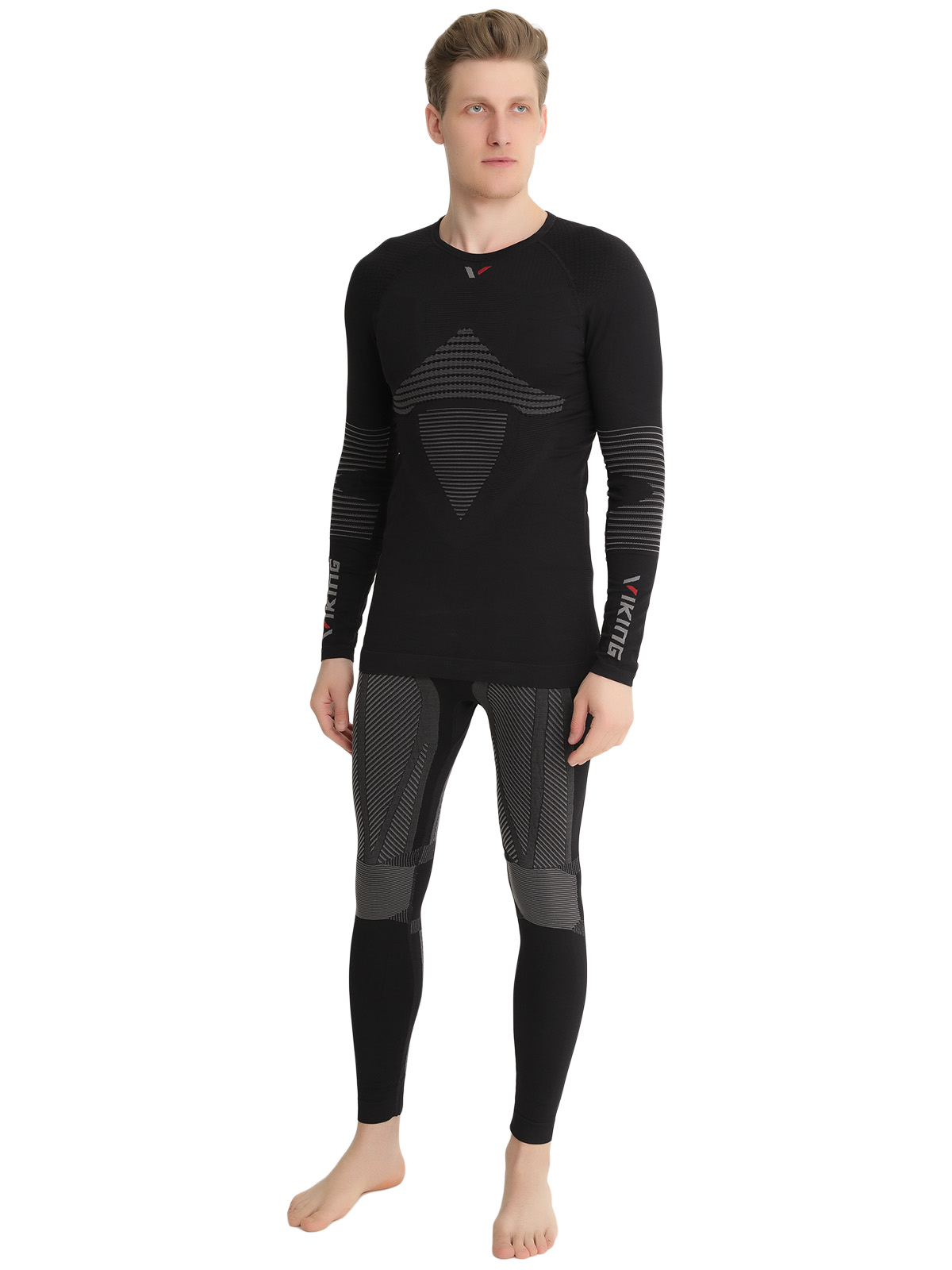 фото Комплект термобелья viking titano compression black (us:xl)