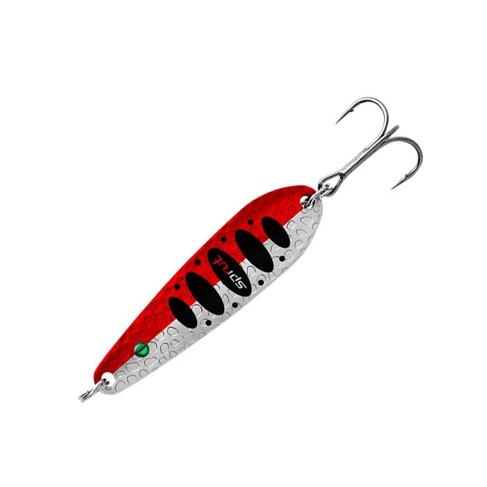 

Блесна Колеблющаяся Sprut Lucky Spoon 55 SR, Серебристый;красный, Lucky