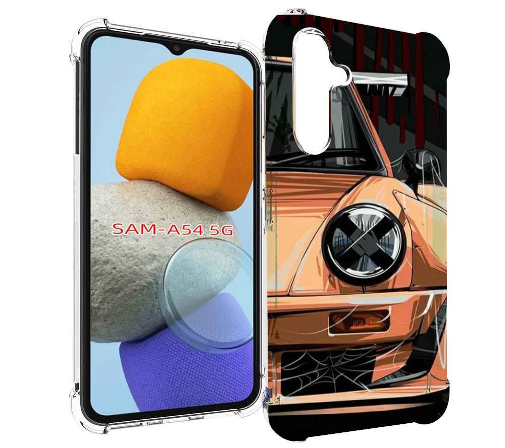 

Чехол MyPads Порш мужской для Samsung Galaxy A54, Tocco