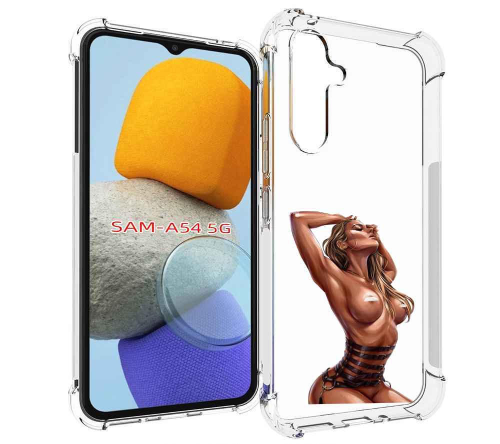 

Чехол MyPads Портупея денский для Samsung Galaxy A54, Tocco