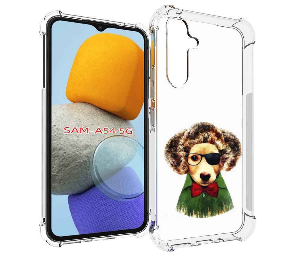 

Чехол MyPads Пес в бабочке для Samsung Galaxy A54, Tocco